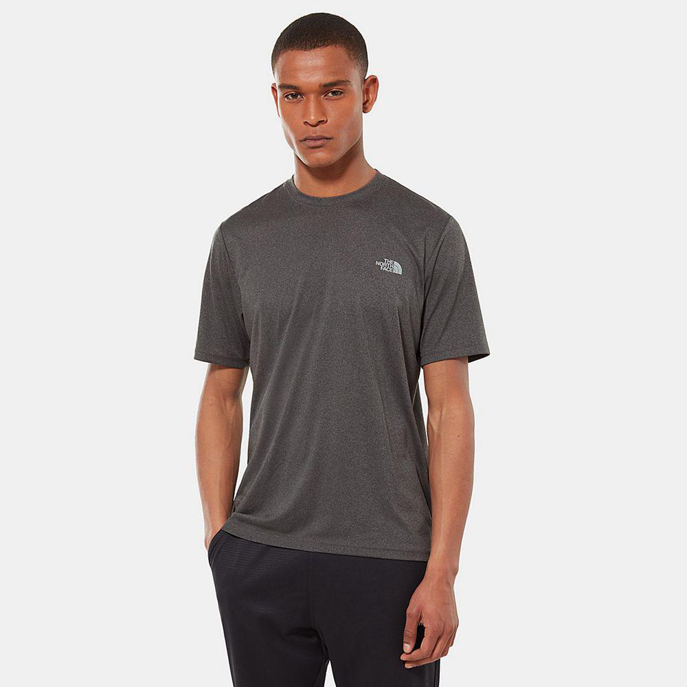 The North Face Reaxion Amp Ανδρικα T Shirt - Βαθυ Γκρι (IFAJ46097)